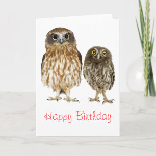 Uggla Duo Birthday Kort