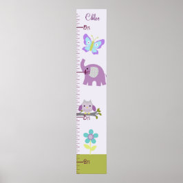 Uggla, Elephant Nursery Growth Chart-Behålla 8 x 4 Poster