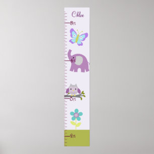 Uggla, Elephant Nursery Growth Chart-Behålla 8 x 4 Poster