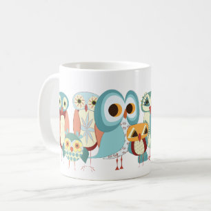 Uggla-en-Dag Retro ugglamugg Kaffemugg