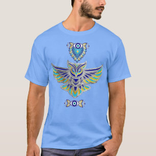 Uggla Evil Öga Ornament 1 T Shirt