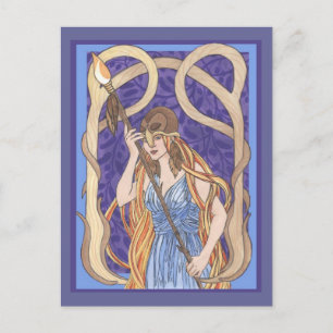 Uggla Eyed Athena 3 Vykort