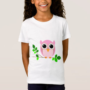 uggla, fågel, gren t shirt