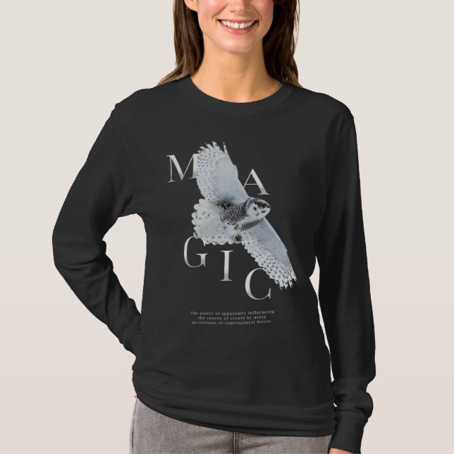 Uggla Fågel Visdom Smart 1 T Shirt (Framsida)