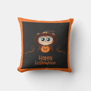 Uggla/fall/höst/Halloween/pumpa Kudde