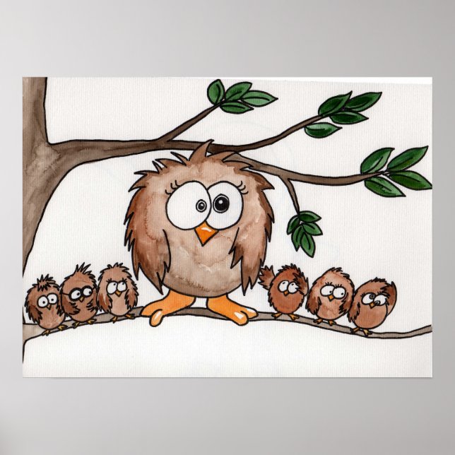 Uggla-familjen Poster (Framsidan)