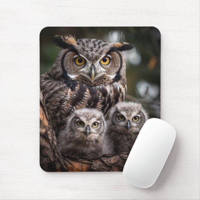 Uggla Family Mousepad Musmatta (Med mus)