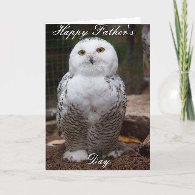 uggla fars dag-kort. kort (Framsida)
