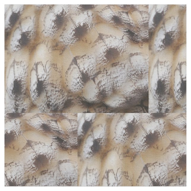Uggla Feathers Fabric Tyg (Närbild)
