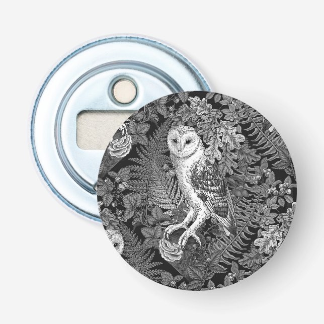 Uggla, ferner, ek och bär 4 flasköppnare (Framsidan)