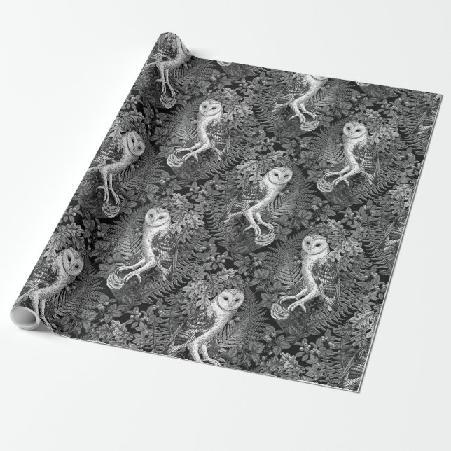 Uggla, ferner, ek och bär 4 presentpapper (Utrullad)