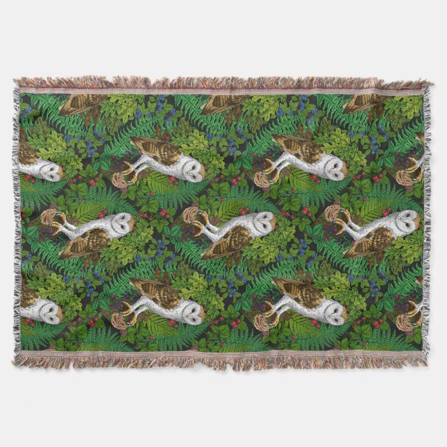 Uggla, ferner, ek och bär filt (Framsidan)