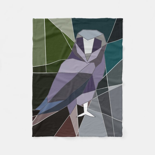 uggla fleecefilt (Framsidan)