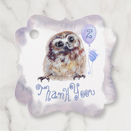 Uggla Födelsedagsfest Gåvor Etiketter