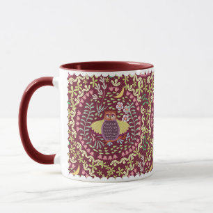 Uggla Folk Vin Red Mugg