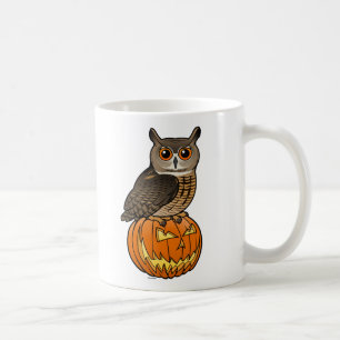 Uggla för Halloween Eurasianörn Kaffemugg