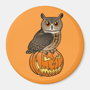 Uggla för Halloween Eurasianörn Magnet