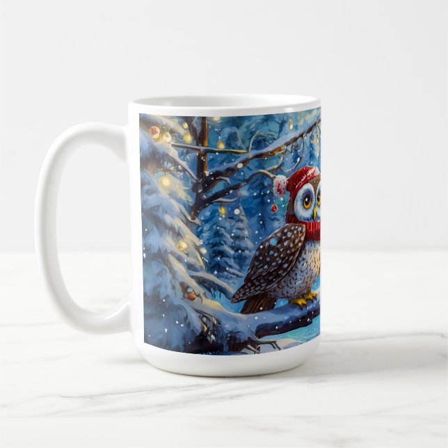 Uggla för Helgdagarna Design by Rik AMeN Gill Kaffemugg (Vänster)