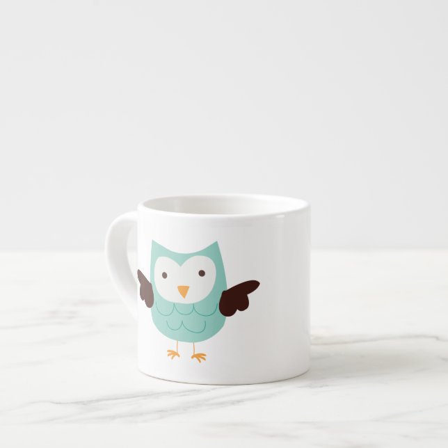 Uggla för Mintgröntvår Espressomugg (Framsida vänster)