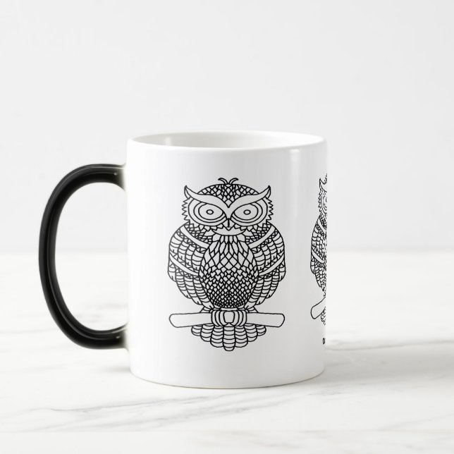 Uggla - Föränderlig mugg (33cl) (Vänster)