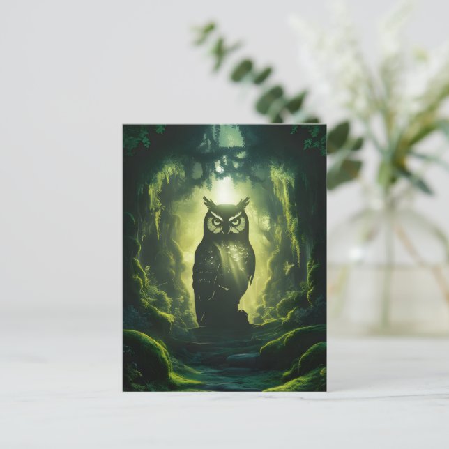 Uggla Forest Väg Vykort (Stående Fram)