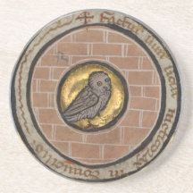 Uggla från ett medeltida manuskript