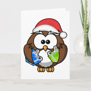 Uggla, Fröhliche Weihnachten! Helgkort
