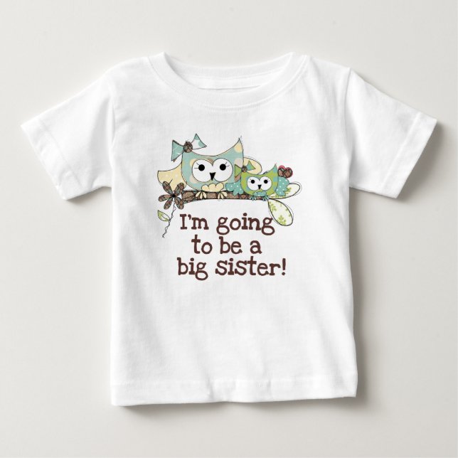 Uggla Future Big Sister T Shirt (Framsida)