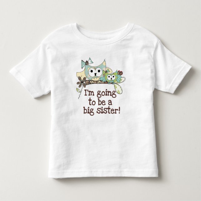 Uggla Future Big Sister T Shirt (Framsida)