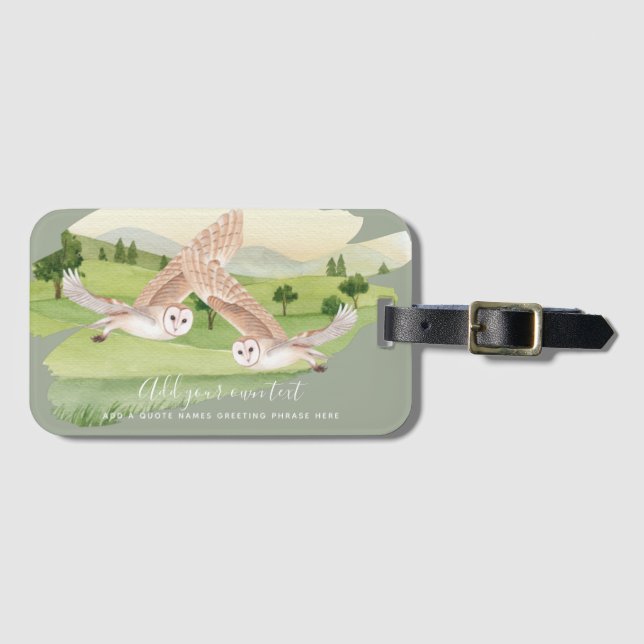 UGGLA GIFTS - PERSONLIG BAGAGEBRICKA (Framsida horisontal)