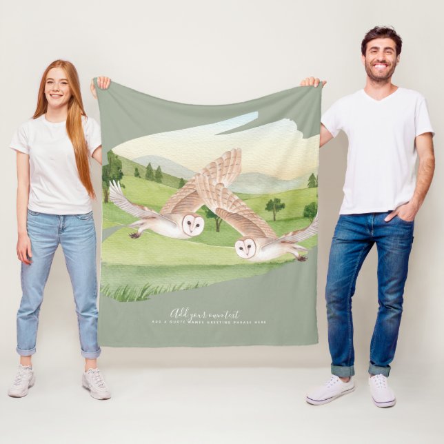 UGGLA GIFTS - PERSONLIG FLEECEFILT (På plats)
