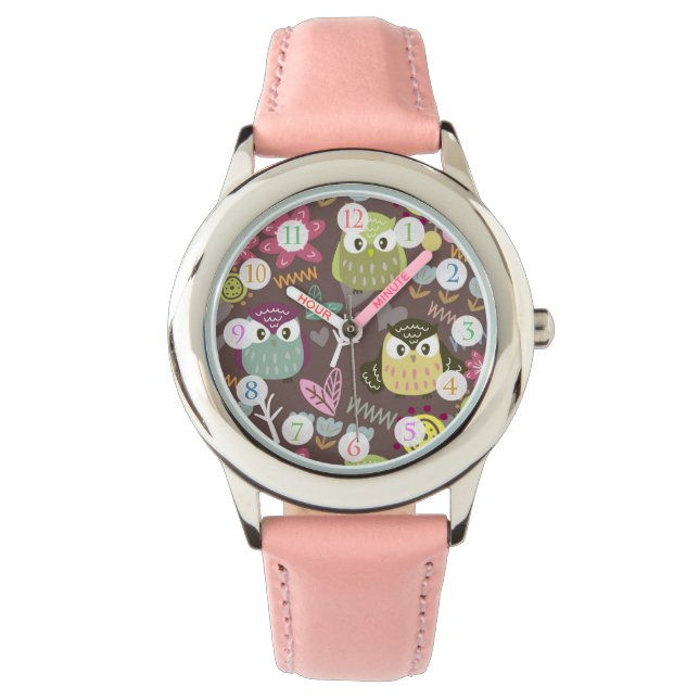 Uggla Girl Brown Watch Armbandsur (Framsida)