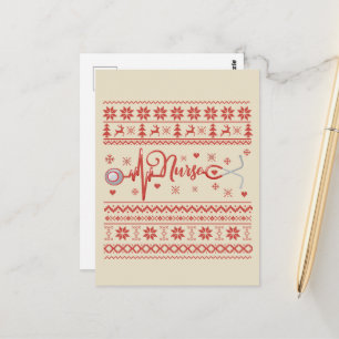 Uggla God jul-hjärtslag Vykort