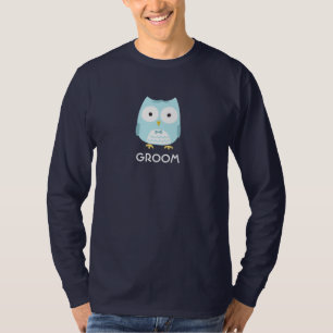 Uggla Groom Newlyged Make Cute New Maka Tröja