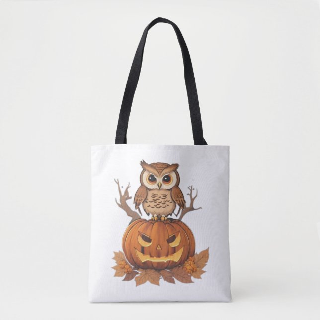uggla Halloween Tygkasse (Framsida)