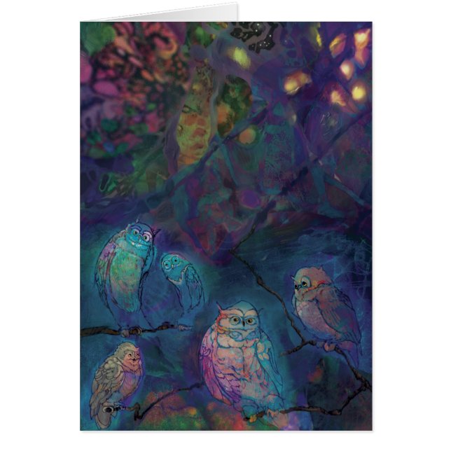 Uggla***, Hälsningskort (Framsidan)