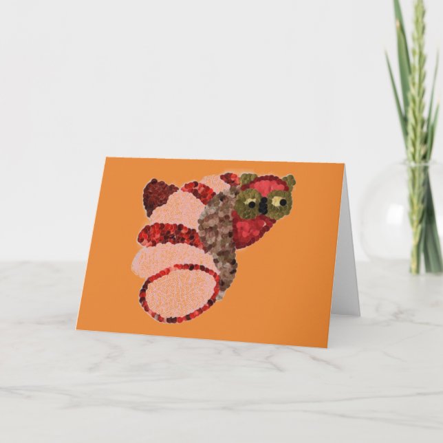 Uggla-hälsningskort Kort (Framsida)