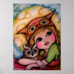 Uggla har bara Ögon för dig - Uggla Art Poster