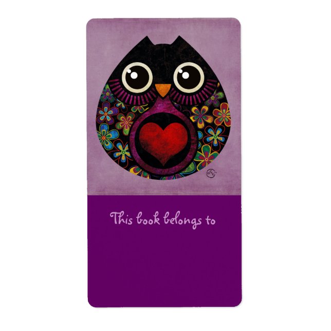 Uggla Hatch Bookplåtar Labels Fraktsedel (Framsidan)