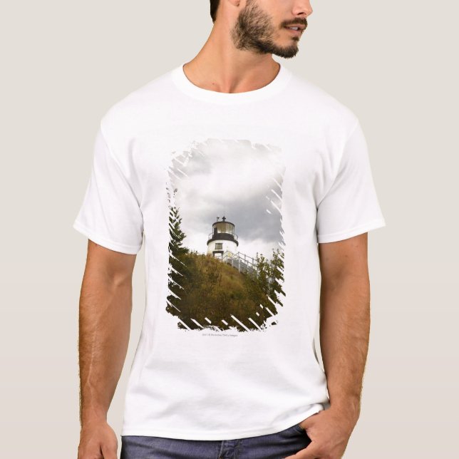 Uggla Head fyr på en molnig dag T-shirt (Framsida)