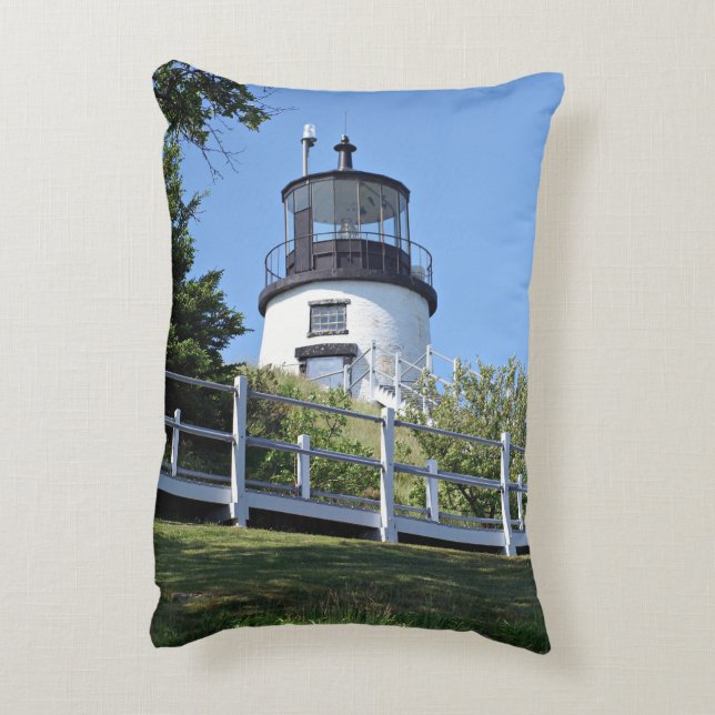 Uggla Head Lighthouse, Maine Accent Pillow Prydnadskudde (Baksidan(Vertikal))