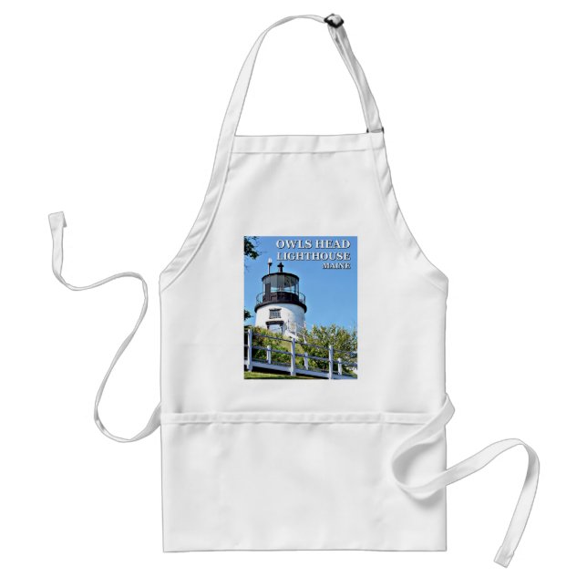 Uggla Head Lighthouse, Maine Cooking Apron Förkläde (Framsidan)