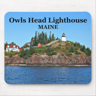 Uggla Head Lighthouse, Maine Mousepad Musmatta
