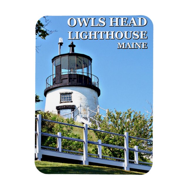 Uggla Head Lighthouse, Maine Photo Magnet (Vertikal)