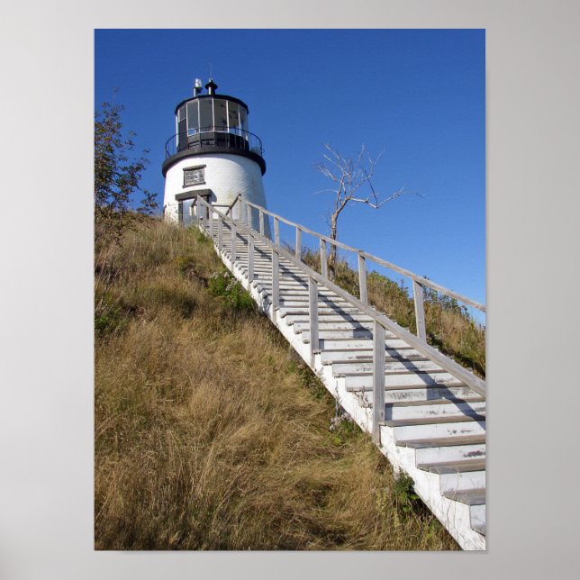 Uggla Head Lighthouse, Maine Poster (Framsidan)