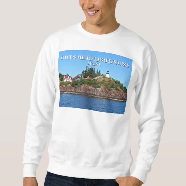 Uggla Head Lighthouse, Maine Sweatshirt (Framsida)