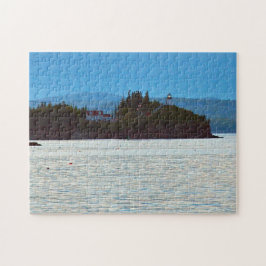 Uggla Head Lighthouse, Penobscot Bay Maine Pussel