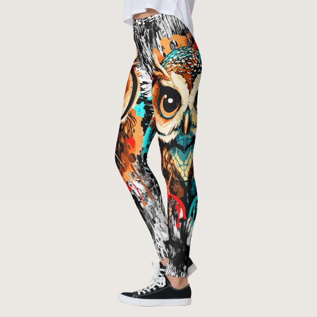 Uggla Head - Uggla Leggings (Vänster)
