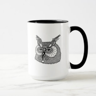 Uggla Head Zendoodle Mugg