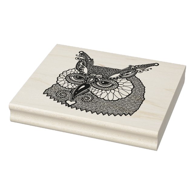 Uggla Head Zendoodle Stämpel (Stämpel)